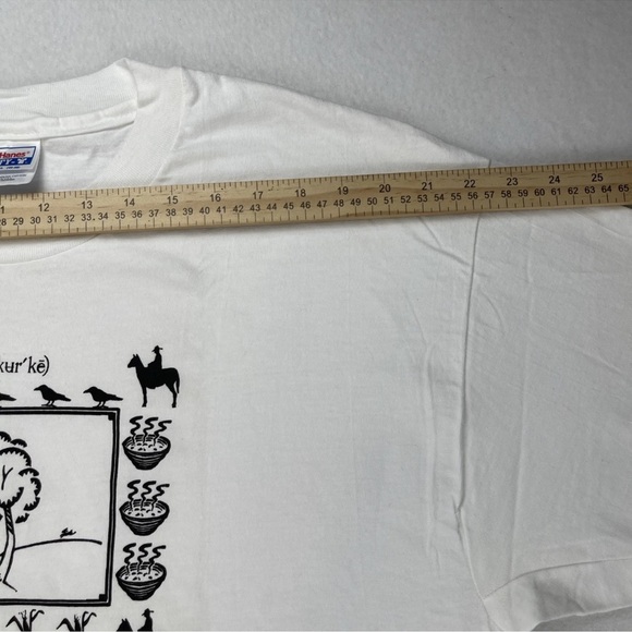 VTG Hanes Beefy Albuquerque Southwestern Aztec Mens XL Single Stitch Shirt - Picture 5 of 9